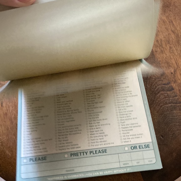 KNOCK KNOCK What You Must Do To Make Me Happy Notepad. - Picture 8 of 11